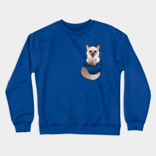 Pocket Cute Ragdoll Kitten Crewneck Sweatshirt